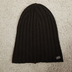 Black Ribbed Beanie
